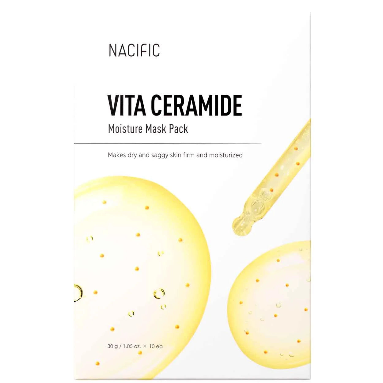 NACIFIC Vita Ceramide Moisture Mask drėkinanti lakštinė veido kaukė, 30 g.