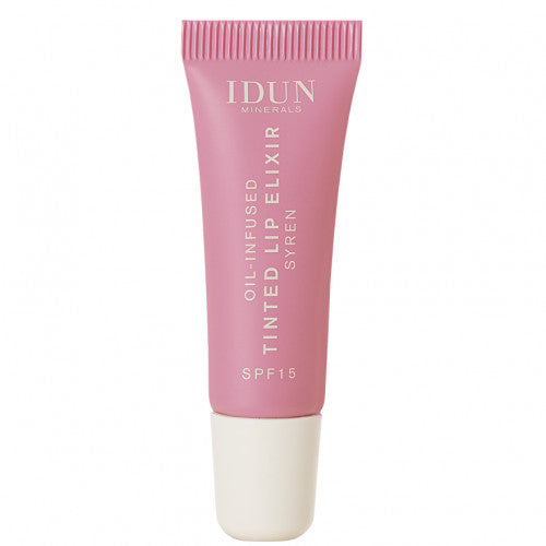 IDUN Oil-Infused Tinted Lip Elixir Atspalvį suteikiantis lūpų aliejus-eliksyras 8ml,